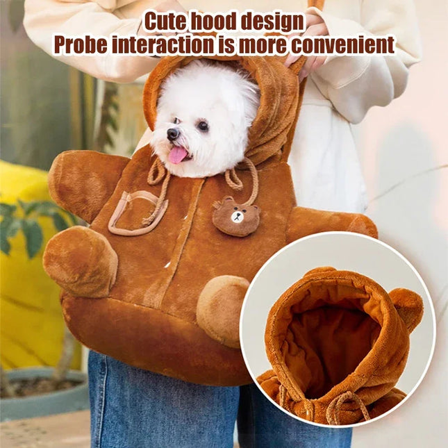 Katzen Tragetasche Braun Bär Design