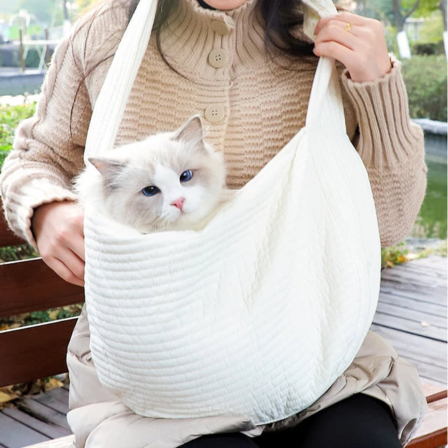 Katzen Tragetasche Canvas - Khaki