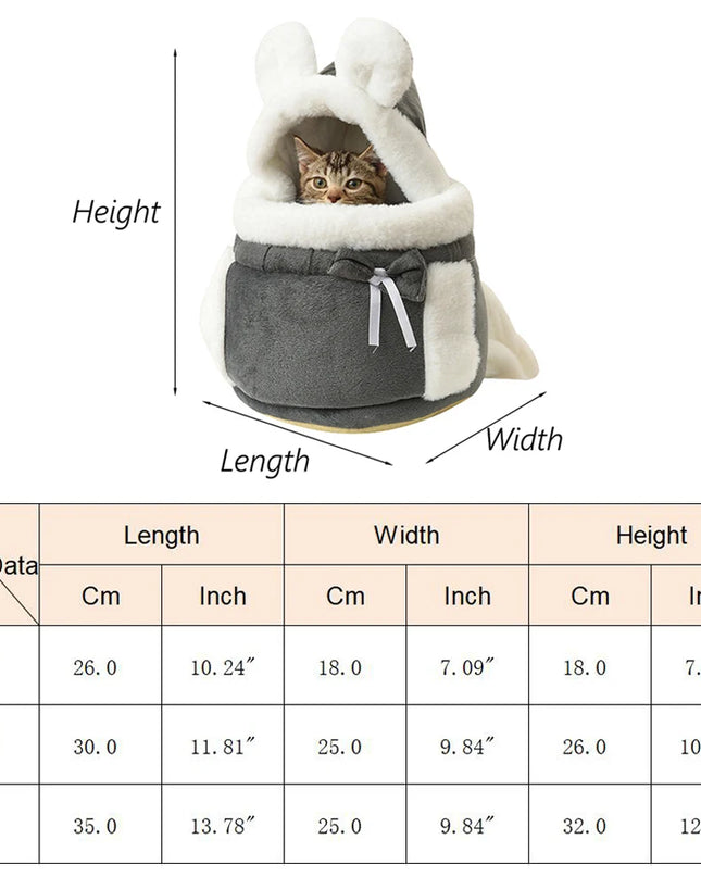 Hunde Rucksack Samt Braun - Warm & Winddicht