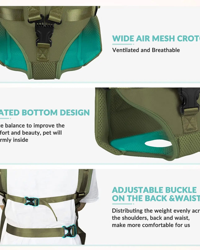 Hunde Rucksack Fronttrage mit dicker