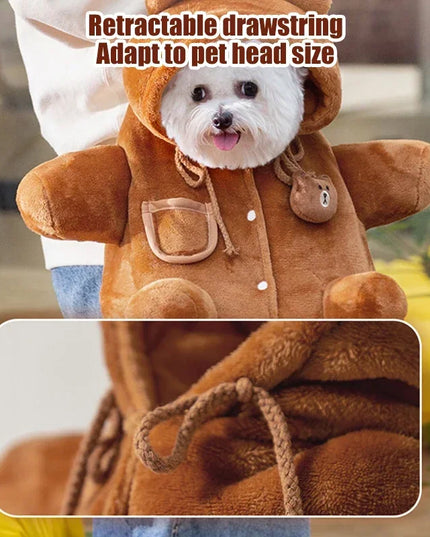 Hunde & Katzen Tragebeutel Braun - Winddicht