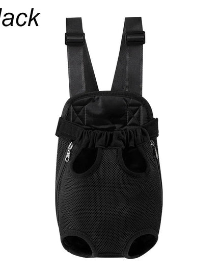 Verstellbarer Katzen Rucksack Schwarz