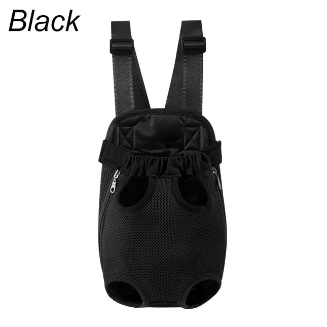 Verstellbarer Katzen Rucksack Schwarz