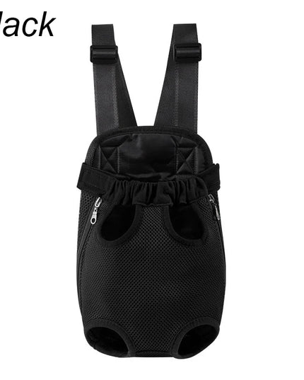 Verstellbarer Katzen Rucksack Schwarz
