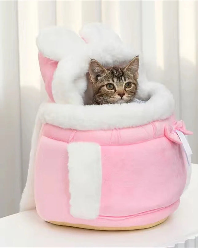 Hunde Rucksack Samt - Warm & Winddicht