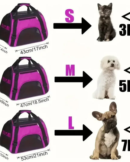 Faltbare Transporttasche für Katzen und Hunde
