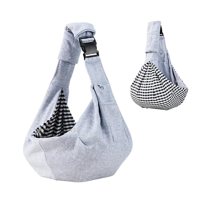 Hunde Tragetasche Crossbody - Grau