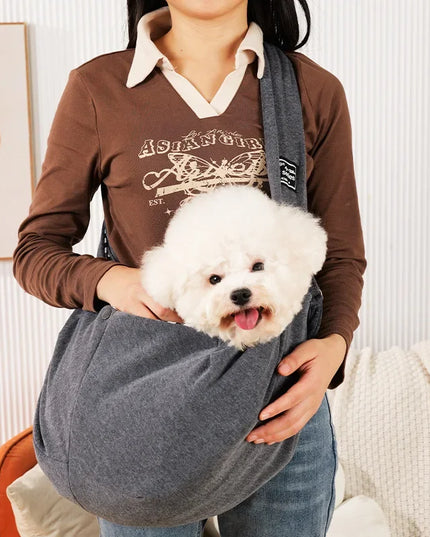 Hunde Tragetasche Sling - Dunkelgrau & Robust