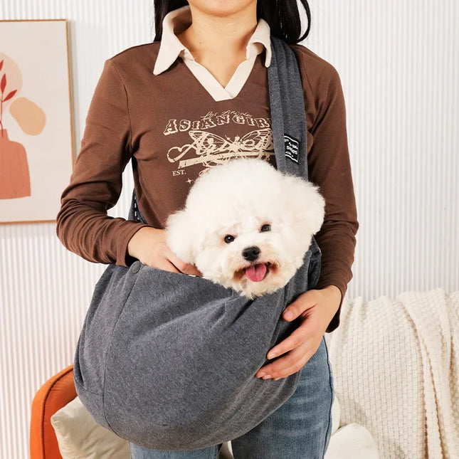 Hunde Tragetasche Sling - Dunkelgrau & Robust