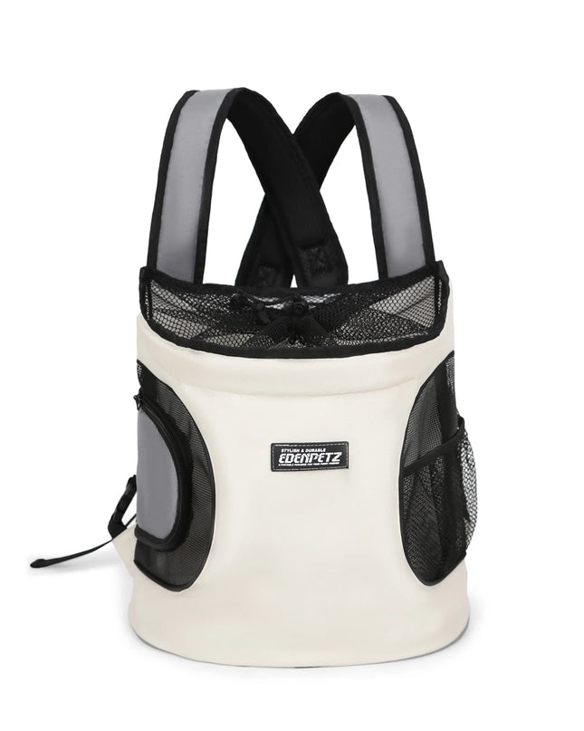 Brust-Rucksack Beige fuer Hunde & Katzen