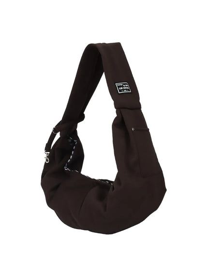 Transport-Schultertasche Polyester in Braun