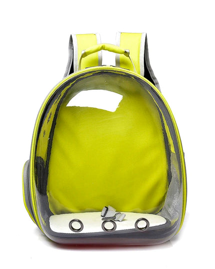 Katzen Rucksack Transparent Gelb
