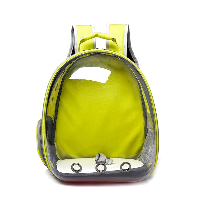 Katzen Rucksack Transparent Gelb