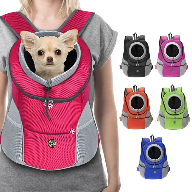 Hunde Rucksack Frontpack mit Reflektoren