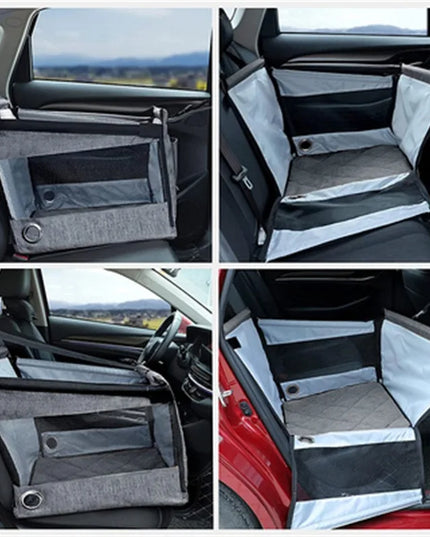 Stabiler Auto-Sitz für Hunde – Grau