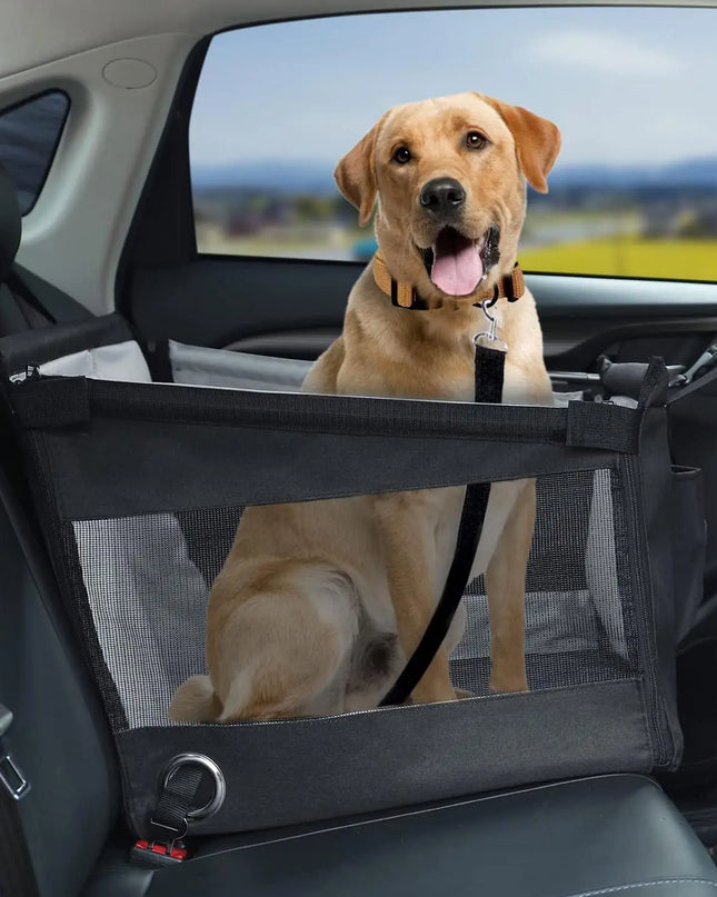 Stabiler Auto-Sitz für Hunde – Schwarz