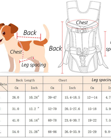 Katzen & Hunde Rucksack Rot - Atmungsaktiv