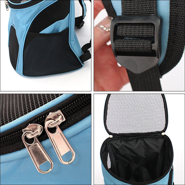 Hunde Rucksack Mesh Schwarz Atmungsaktiv