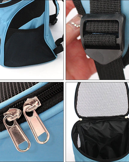 Hunde Rucksack Atmungsaktiv Hellblau