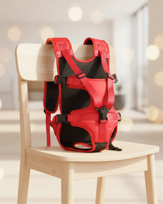 hunde-brusttrage-rucksack-rot - lifestyle