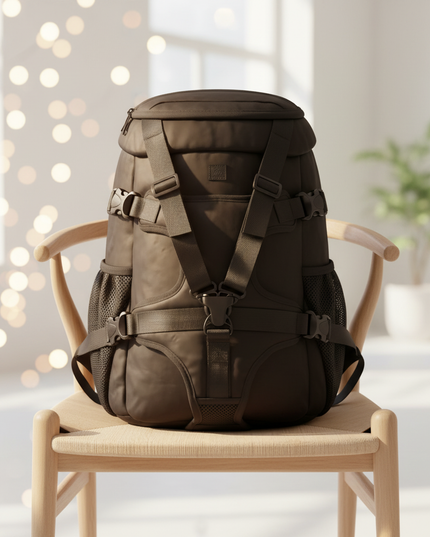hunde-brusttrage-rucksack-schwarz - lifestyle