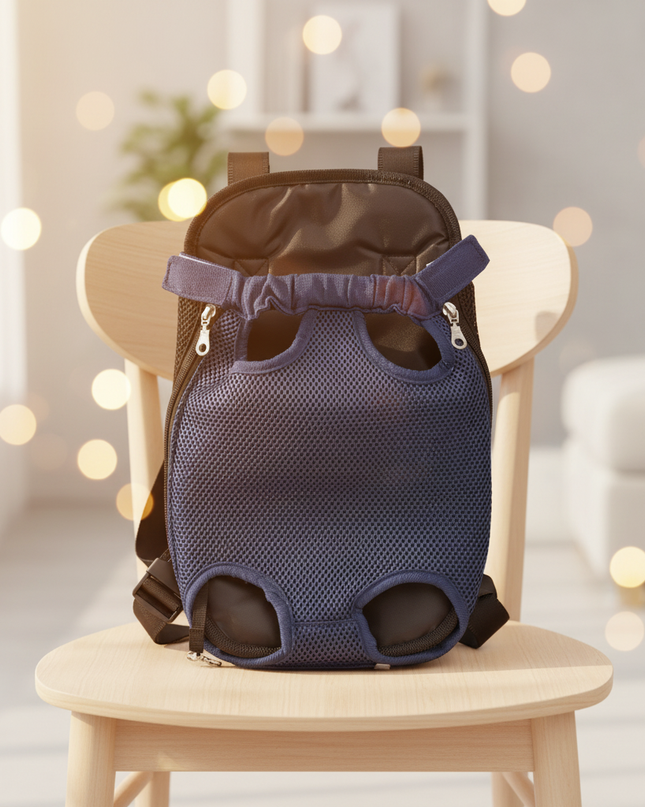 hunde-rucksack-atmungsaktiv-kleine-hunde-navy - lifestyle