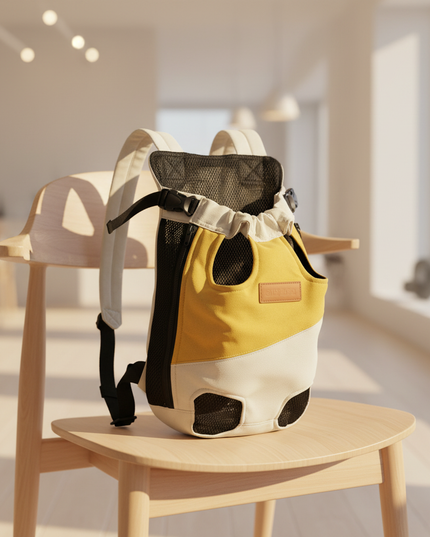 hunde-rucksack-atmungsaktiv-netz-weiss - lifestyle