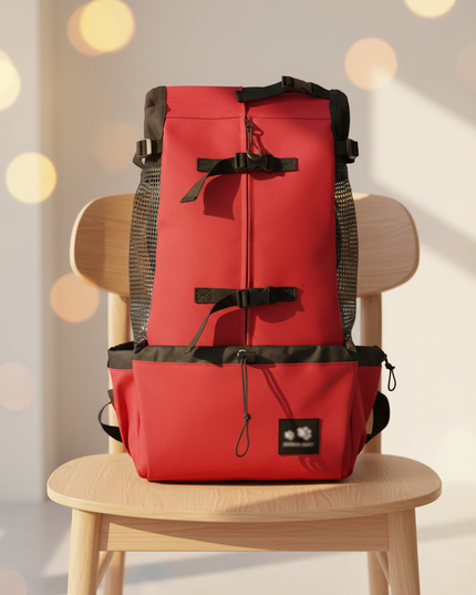 hunde-rucksack-atmungsaktiv-rot-2 - lifestyle