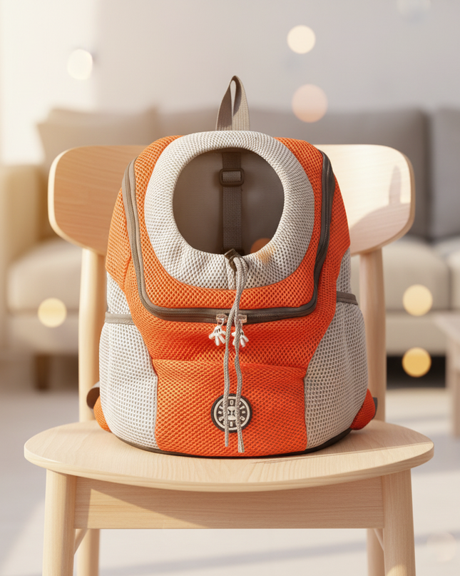 hunde-rucksack-atmungsaktiv-rot - lifestyle