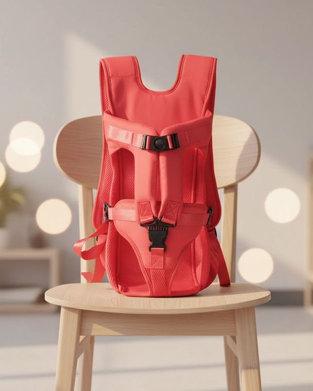 hunde-rucksack-atmungsaktiv-schwarz-rot - lifestyle