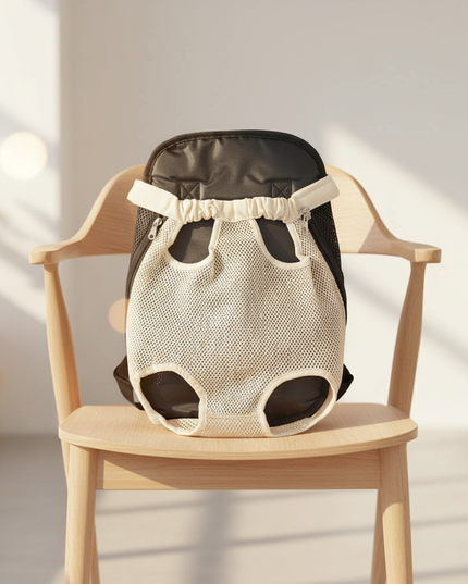 hunde-rucksack-beine-frei-beige - lifestyle