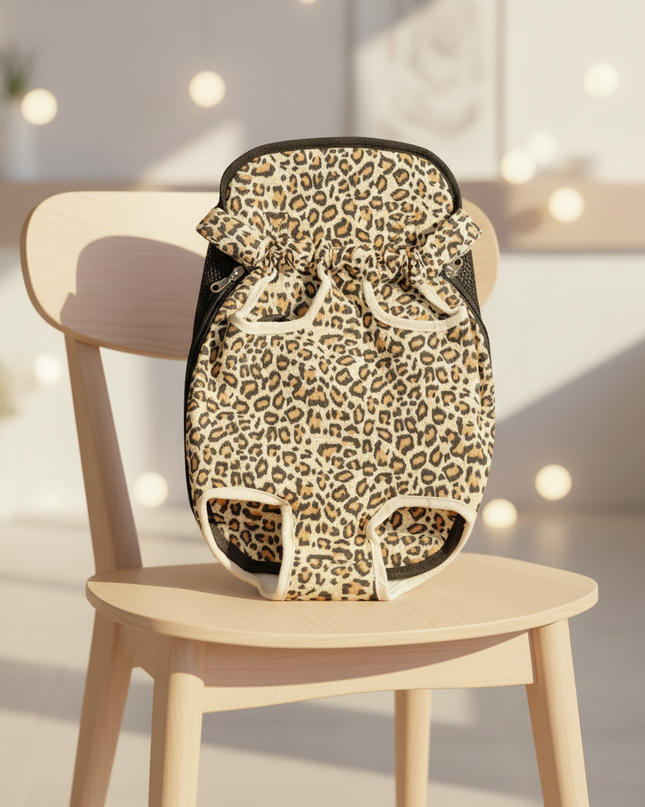 hunde-rucksack-beine-frei-leopard-muster - lifestyle