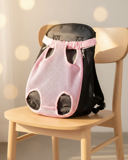hunde-rucksack-beine-frei-pink - lifestyle