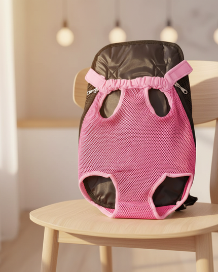hunde-rucksack-beine-frei-rosarot-kleine-hunde - lifestyle