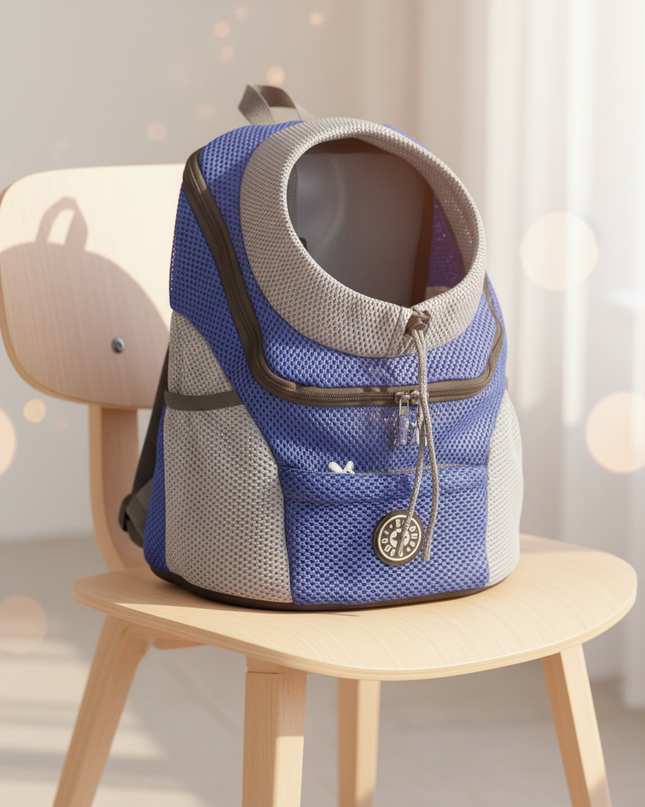 hunde-rucksack-blau-kleine-lieblinge - lifestyle