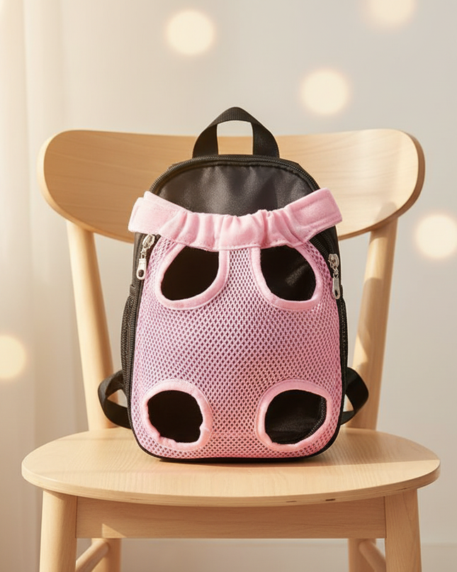 hunde-rucksack-camouflage-atmungsaktiv-pink - lifestyle