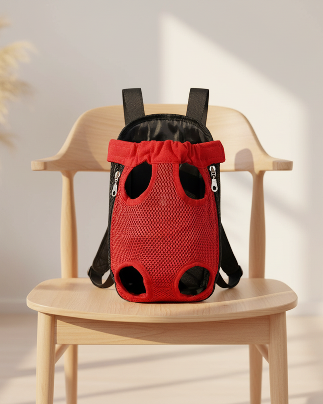 hunde-rucksack-camouflage-atmungsaktiv-rot - lifestyle