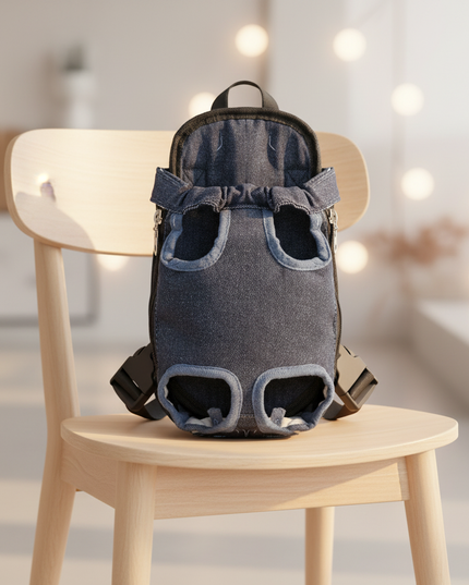 hunde-rucksack-camouflage-blau-atmungsaktiv - lifestyle