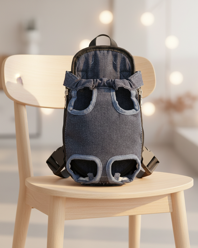 hunde-rucksack-camouflage-blau-atmungsaktiv - lifestyle
