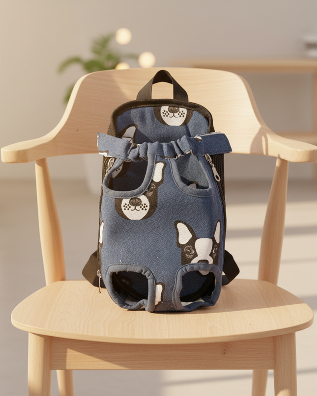 hunde-rucksack-camouflage-gruen-atmungsaktiv - lifestyle