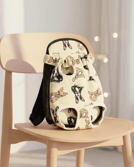 hunde-rucksack-camouflage-hell-mesh-kleine-hunde-katzen - lifestyle