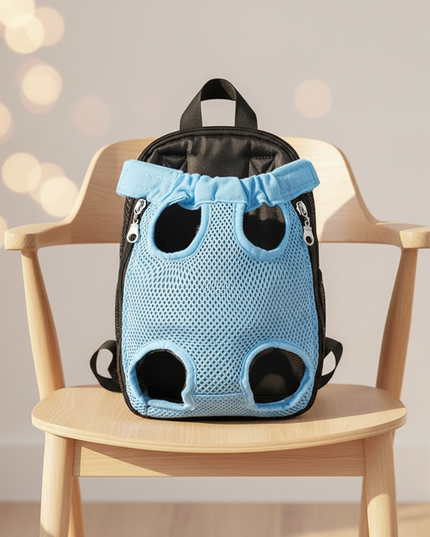 hunde-rucksack-camouflage-hellblau-luftig - lifestyle