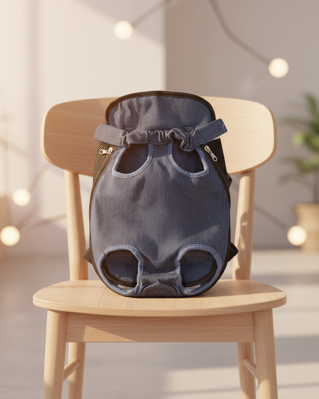 hunde-rucksack-denim-beinausschnitt - lifestyle