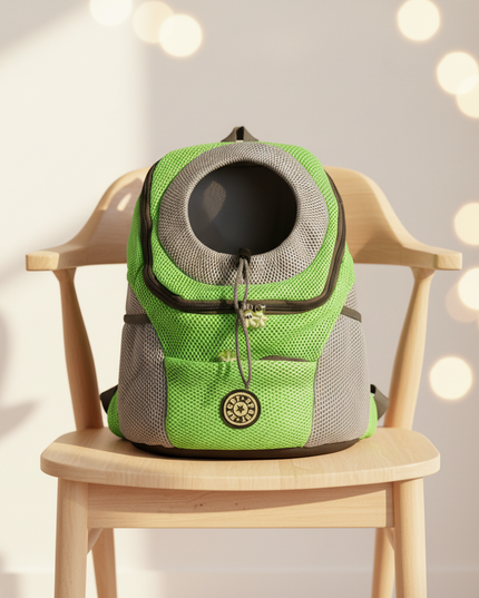hunde-rucksack-fronttrage-gruen-s - lifestyle