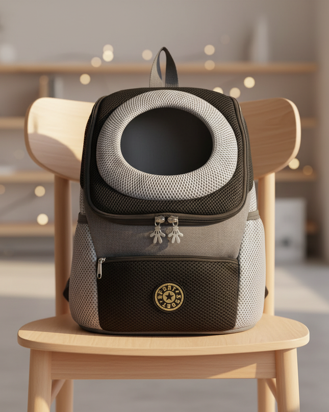 hunde-rucksack-fronttrage-schwarz-s - lifestyle