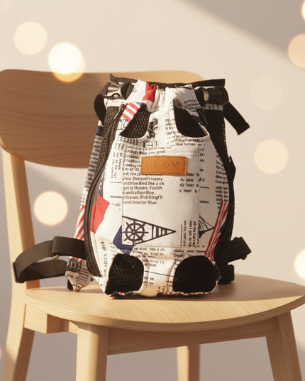 hunde-rucksack-newspaper-design-atmungsaktiv - lifestyle