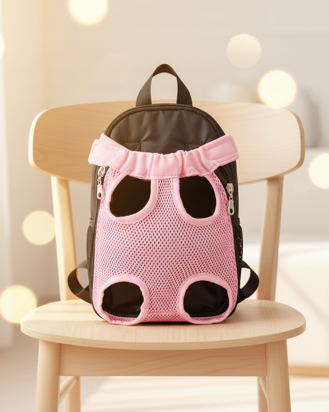 hunde-rucksack-pink-camouflage-luftig - lifestyle