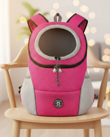 hunde-rucksack-pink-sicher - lifestyle