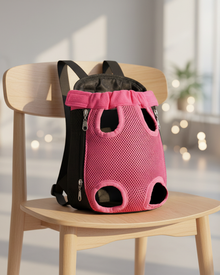hunde-rucksack-rose-rot-camouflage-haltbar - lifestyle