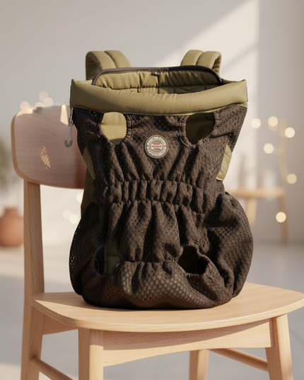 hunde-rucksack-schwarz-atmungsaktiv - lifestyle